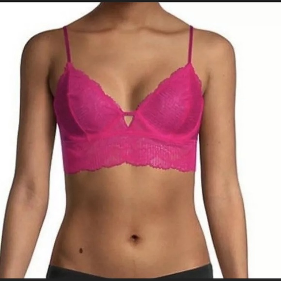 Free People Alyssa Underwire Bralette Fuschia Lace - Picture 8 of 8